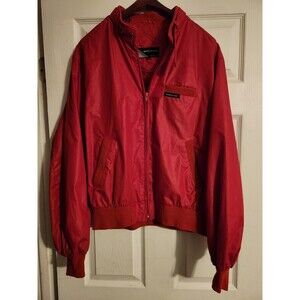 VTG Members Only Men's Size 44 Europe Crafted Cafe Racer Bomber Red Jacket
